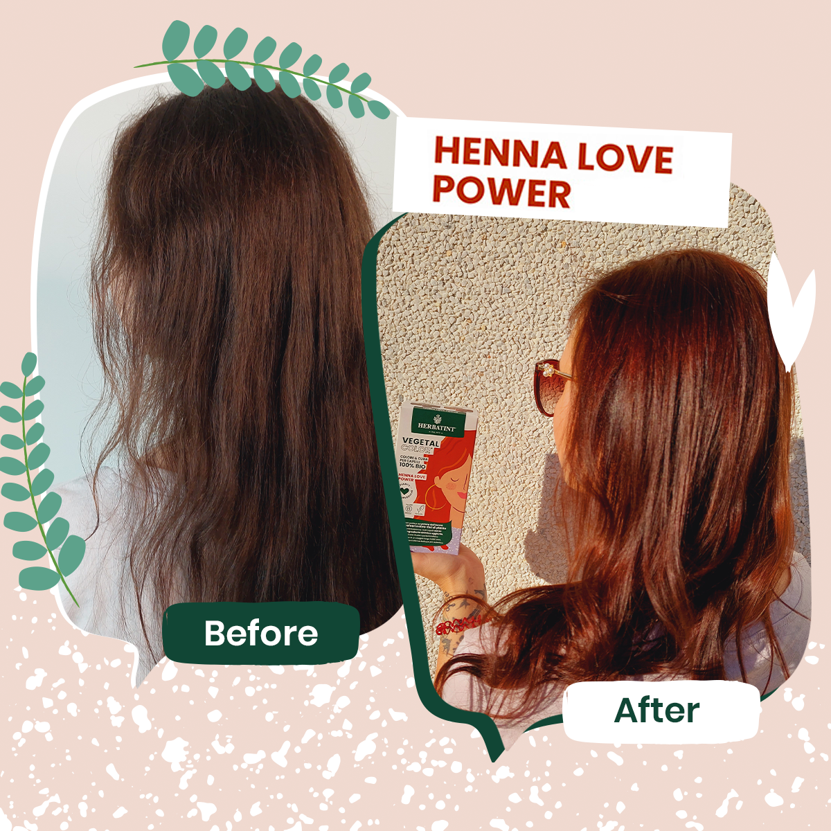 Love Power - Henna Temporal 100% Orgánica y Natural