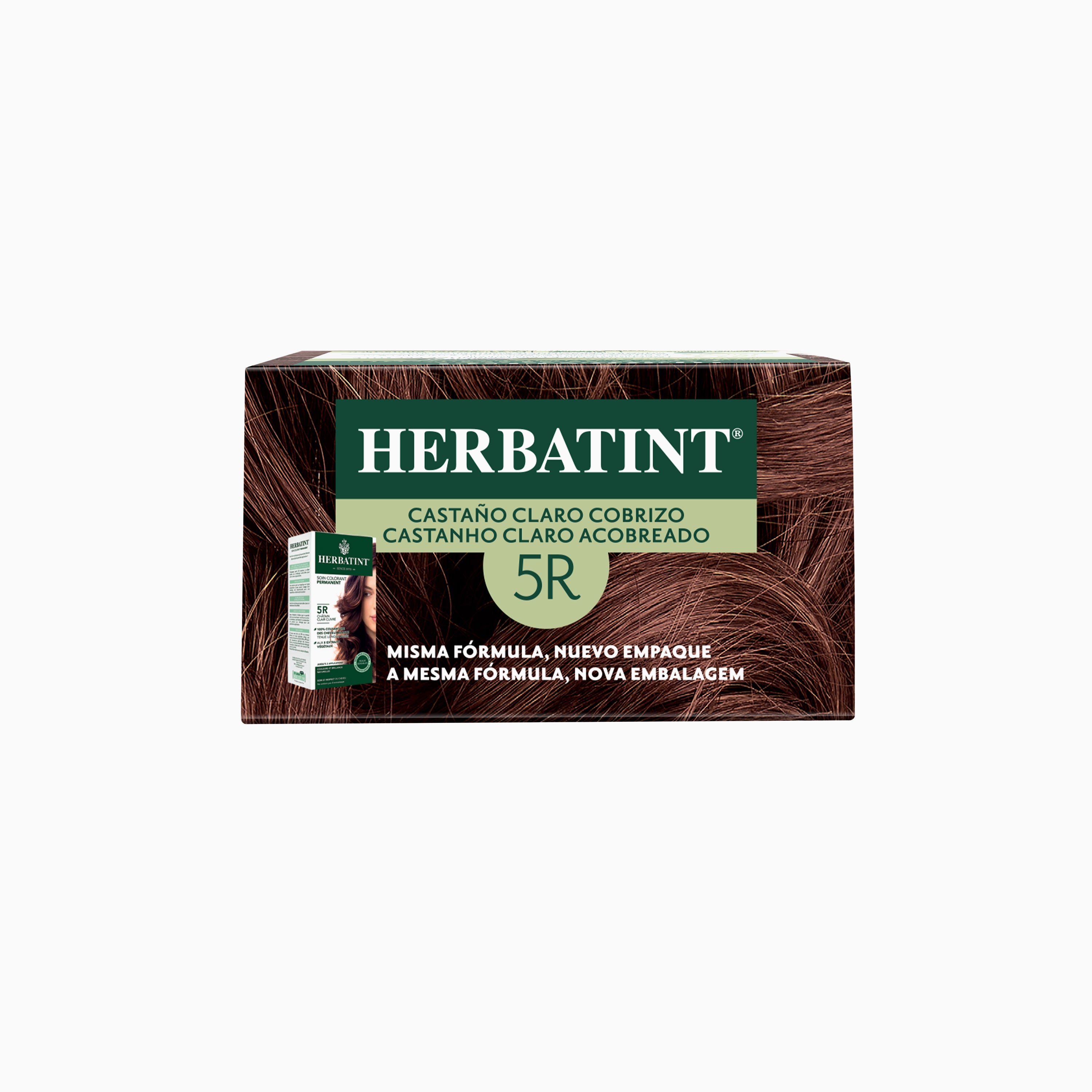5R Castaño Claro Cobrizo - Tintura Permanente Natural