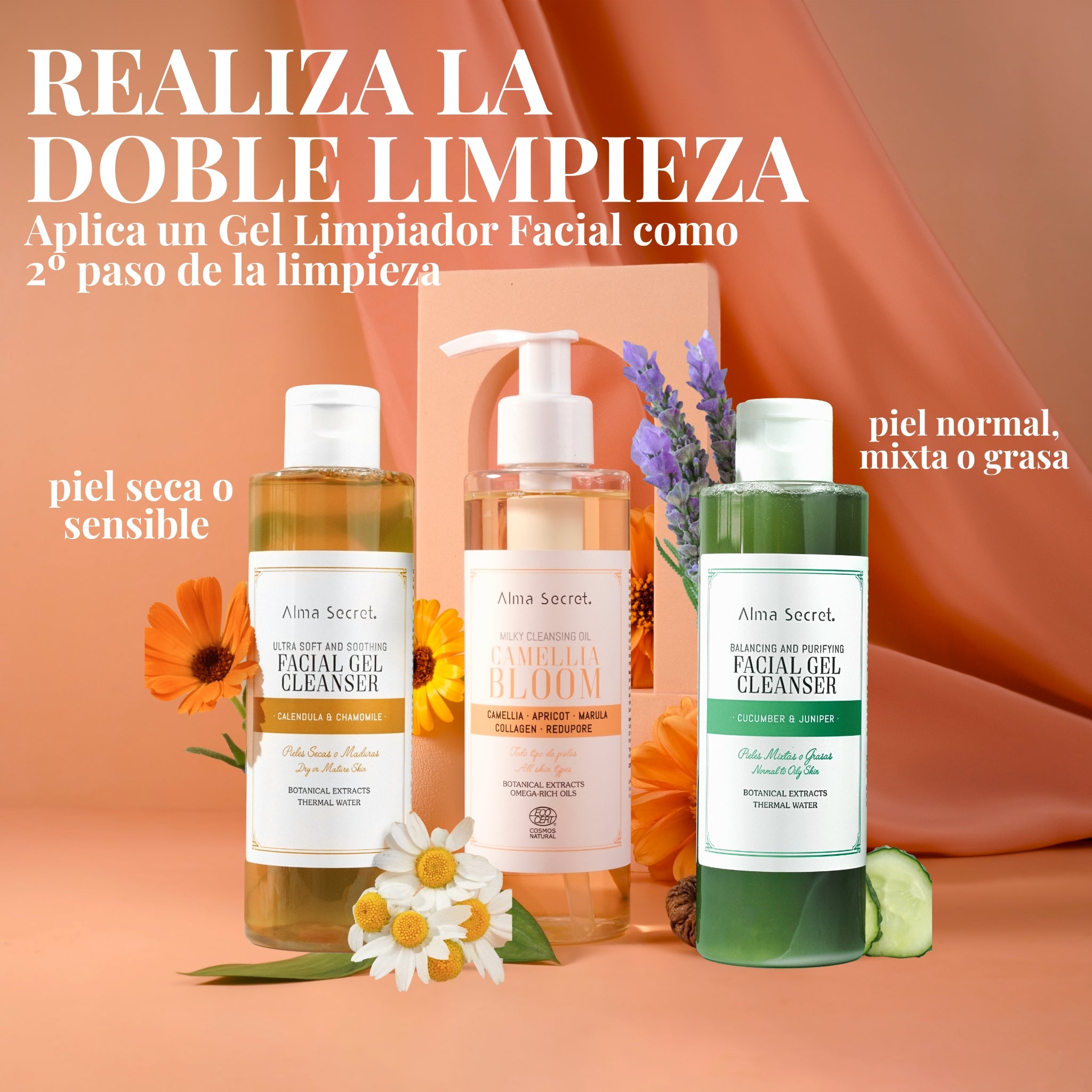 Aceite Desmaquillante Natural Oil to Milk | Camellia Bloom | Alma Secret 200ml