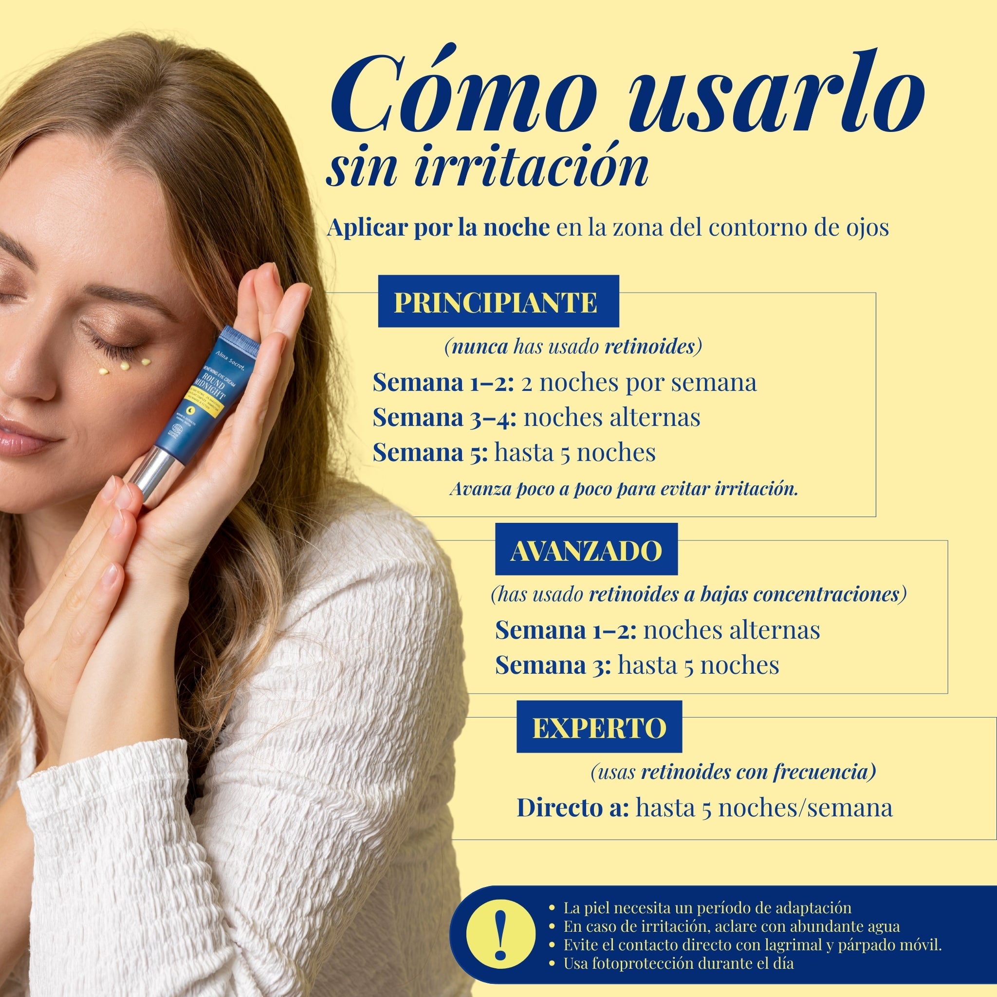 Contorno de Ojos con Retinal 0,05% y Bakuchiol | Antiarrugas | Alma Secret 10ml