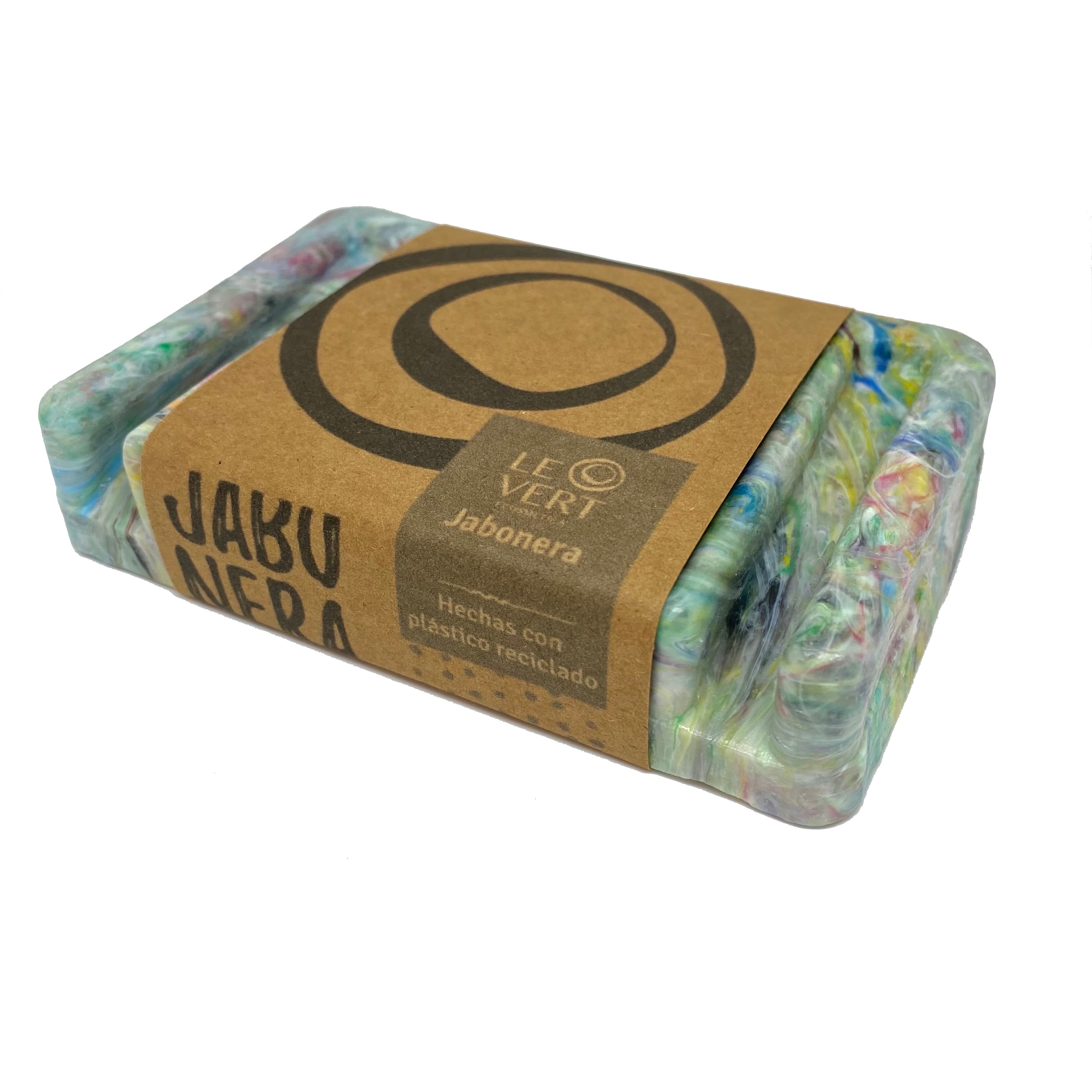 Jabonera de plástico reciclado