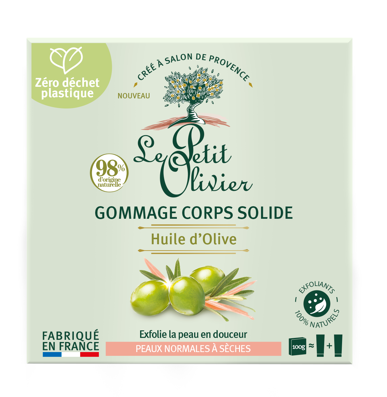 Exfoliante corporal sólido Oliva 100gr