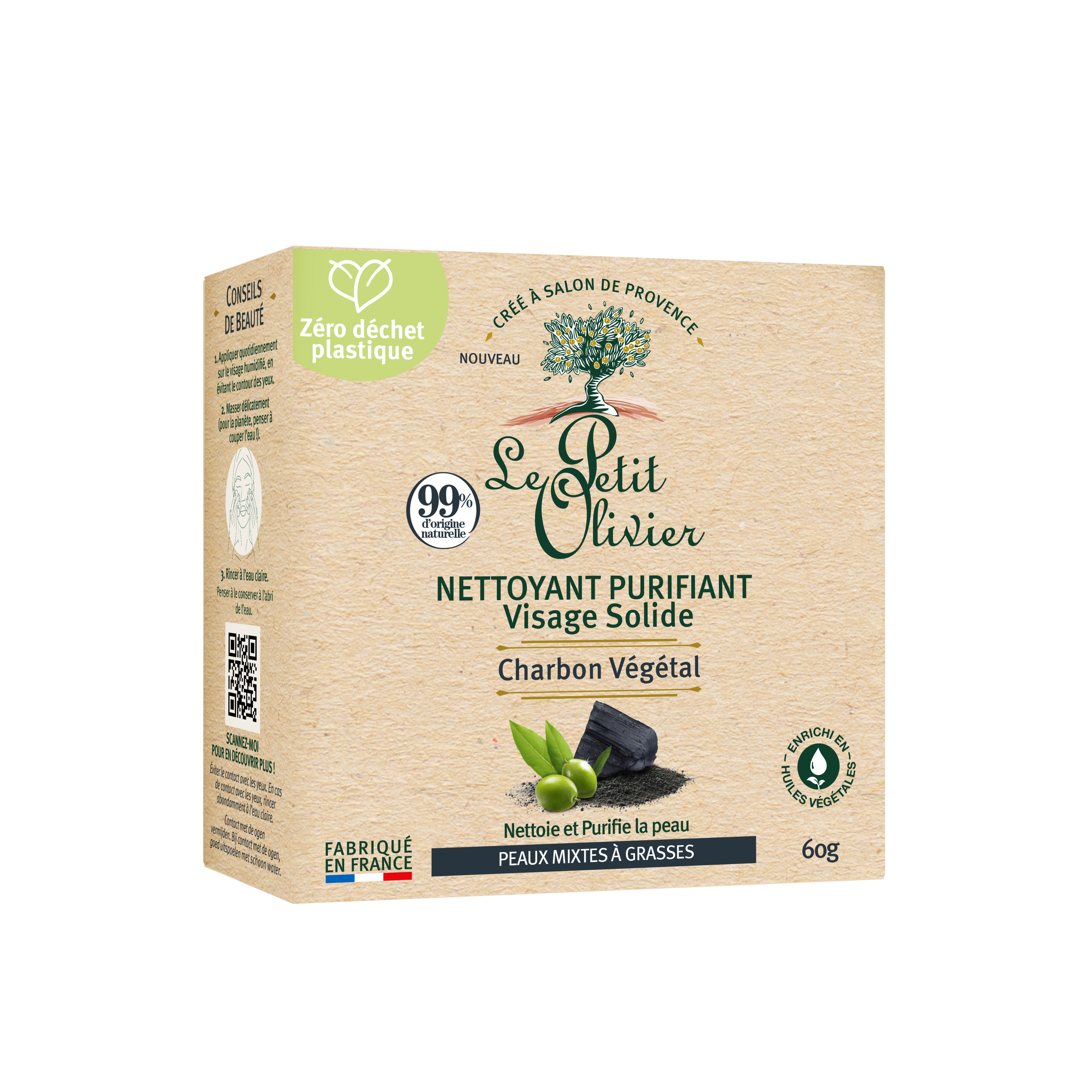 Limpiador Facial Sólido Carbón 75gr