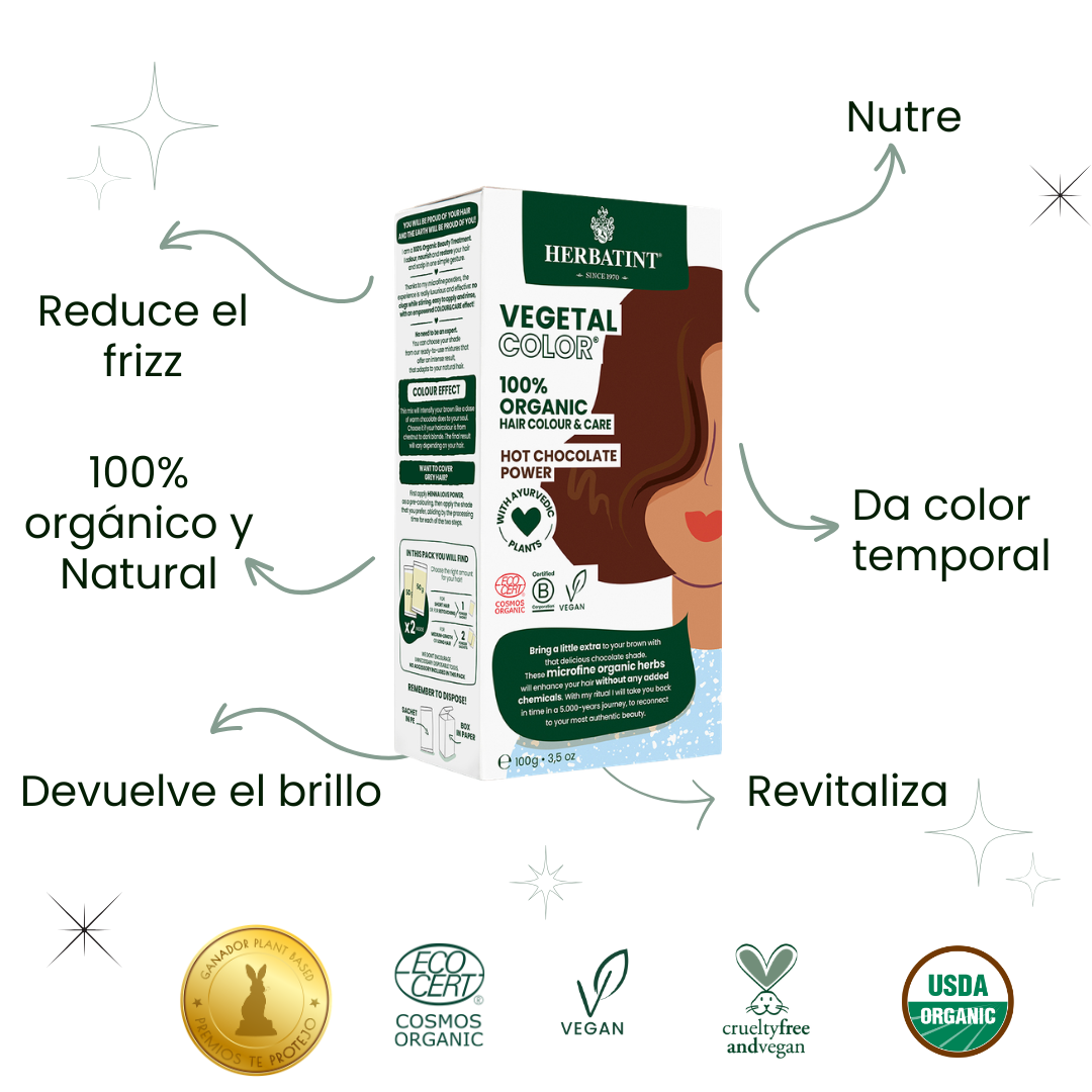 Hot Chocolate 100gr- Henna Temporal 100% Orgánica y Natural