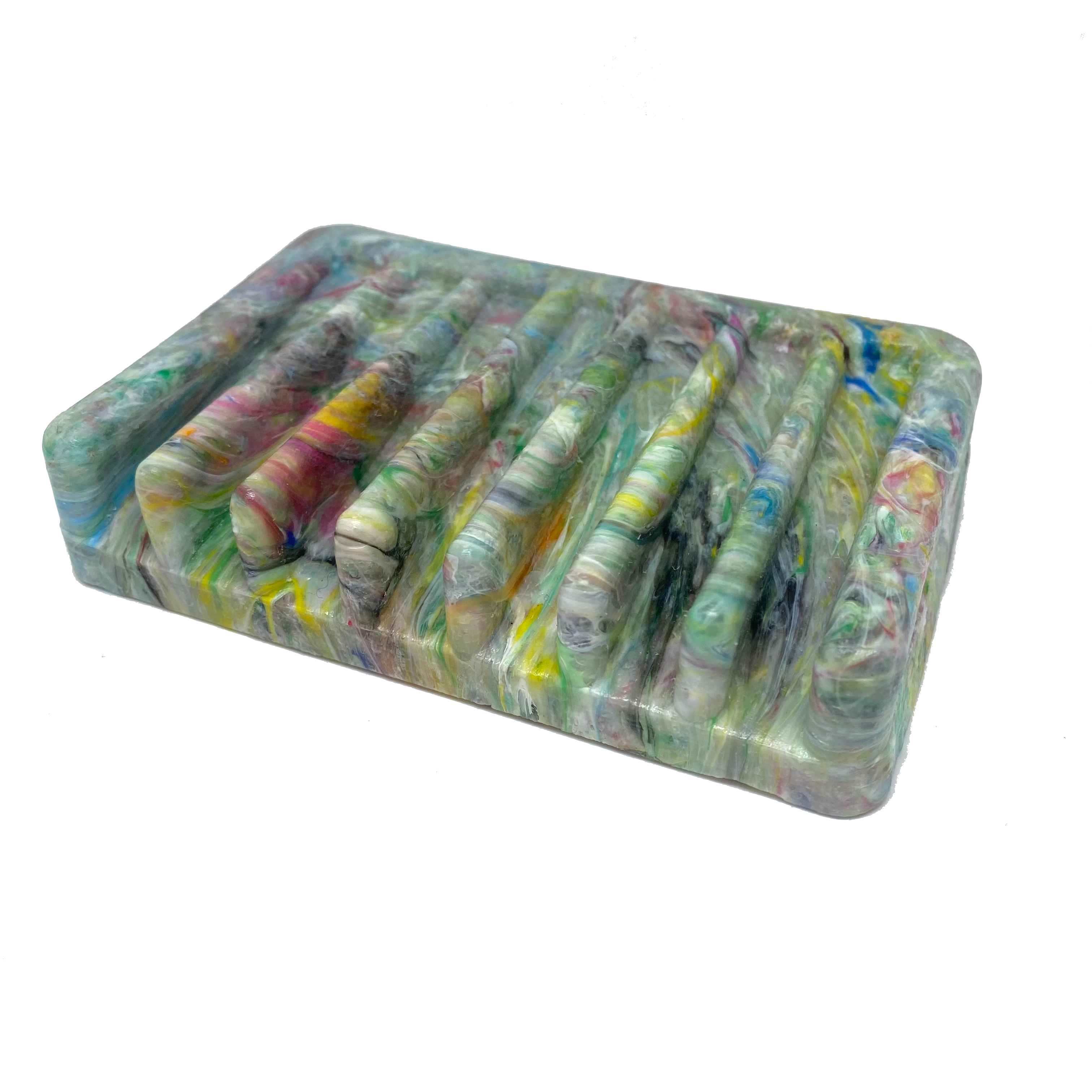 Jabonera de plástico reciclado