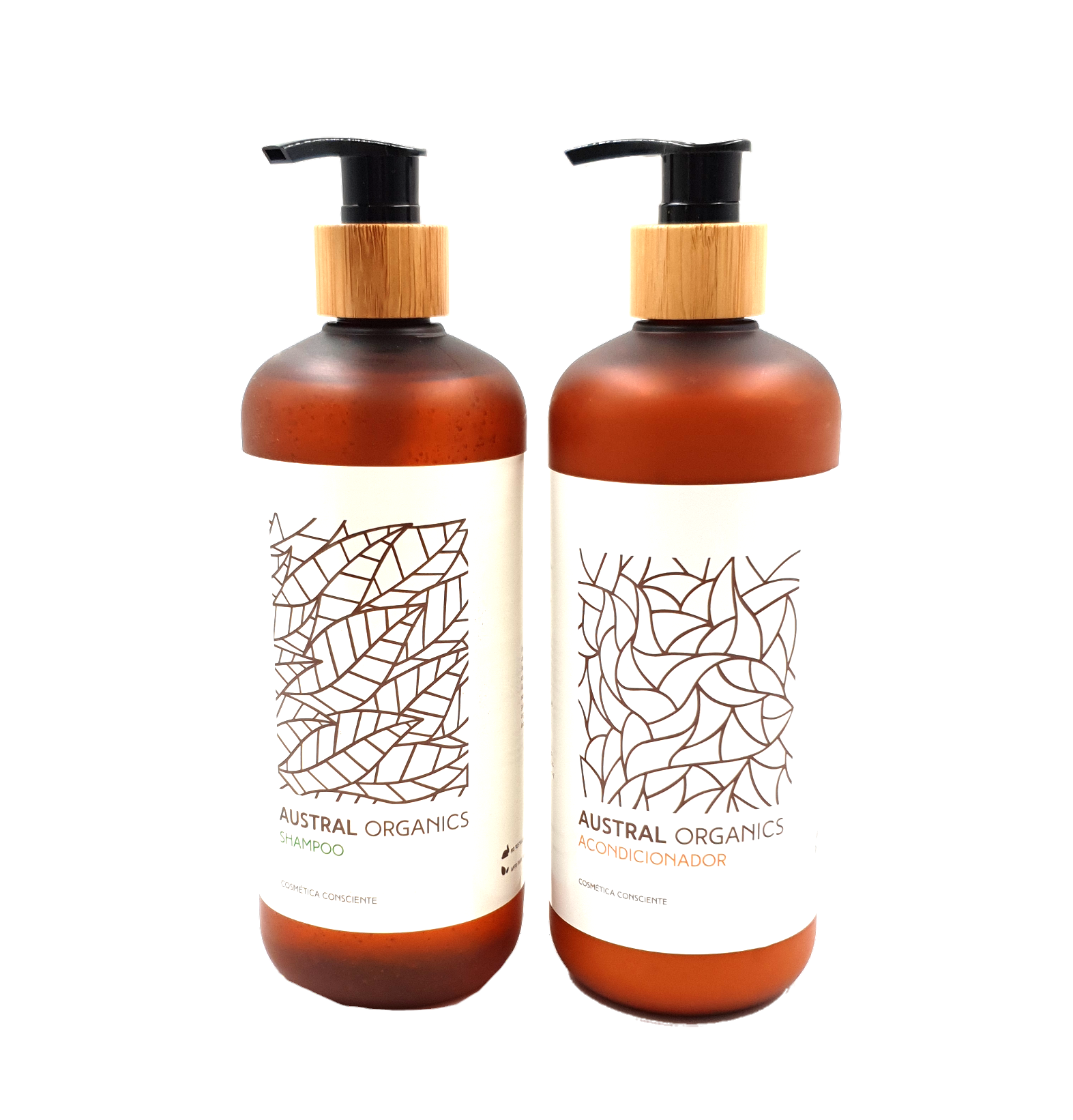 Shampoo 500ml + Acondicionador 500ml Austral Organics