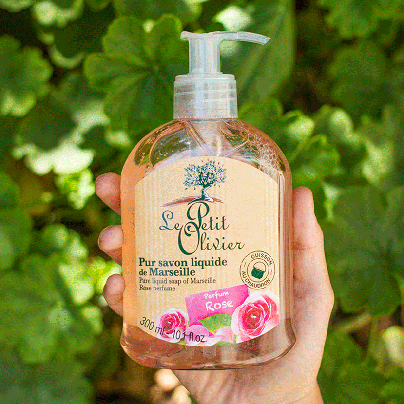 Jabón líquido de Marsella de Rosa - 300ml