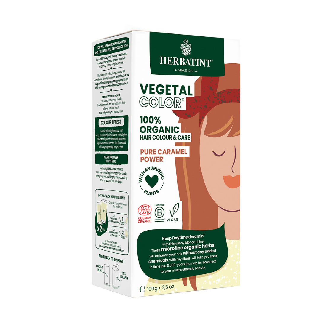 Pure Caramel Power 100gr- Henna Temporal 100% Orgánica y Natural