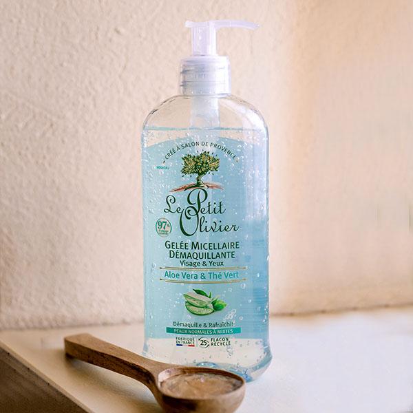 Gel micelar desmaquillante Aloe Vera & Té Verde - Pieles normales a mixtas- 400ml