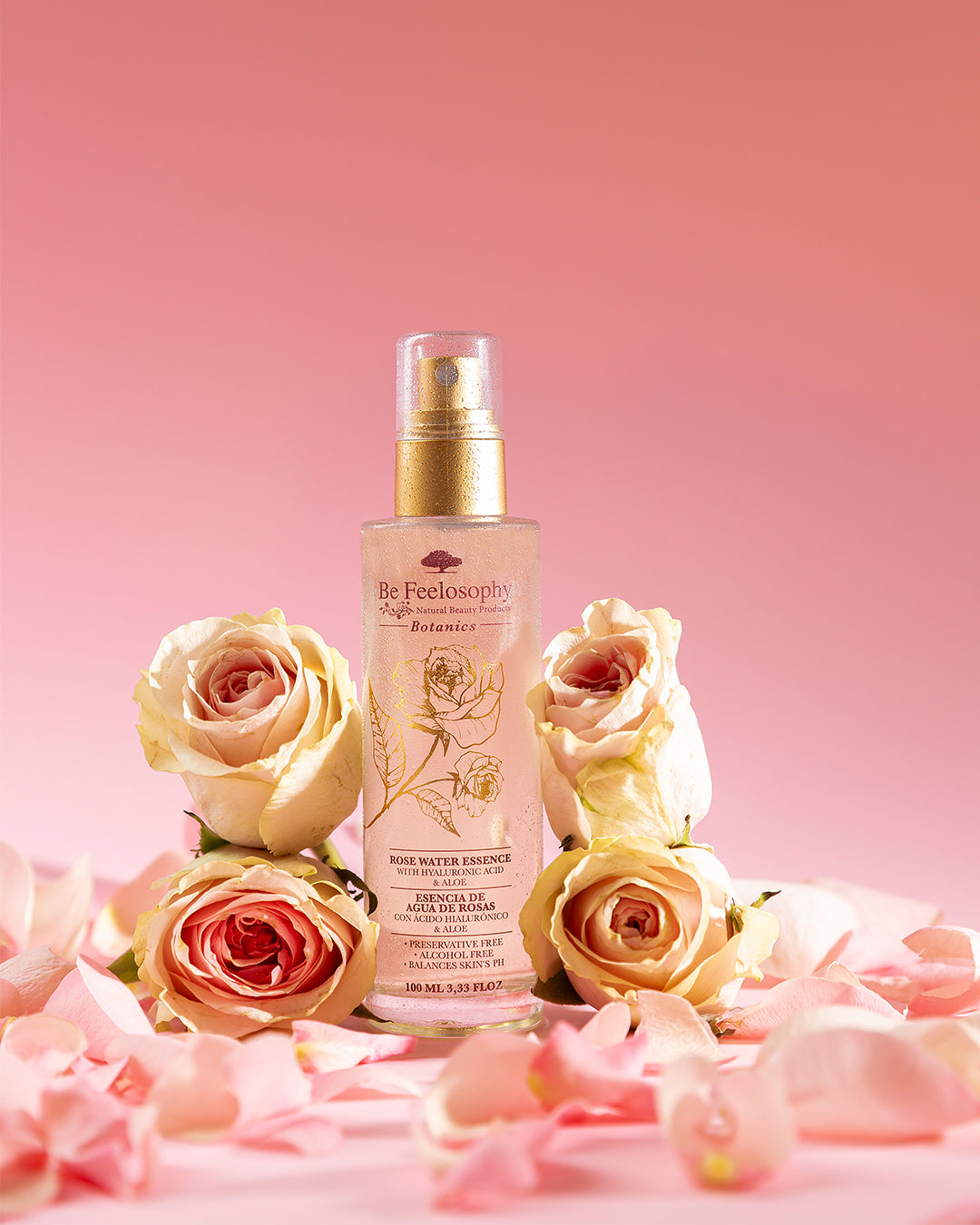 Esencia Agua de Rosas con Ácido Hialurónico - 100ml