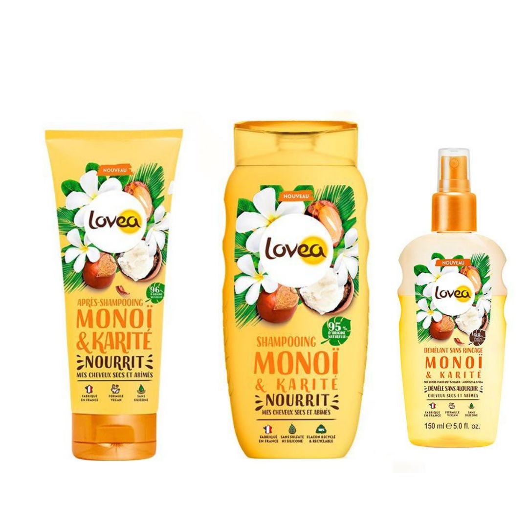 Packs Cuidado Capilar MONOI & Karite - Cabello Seco