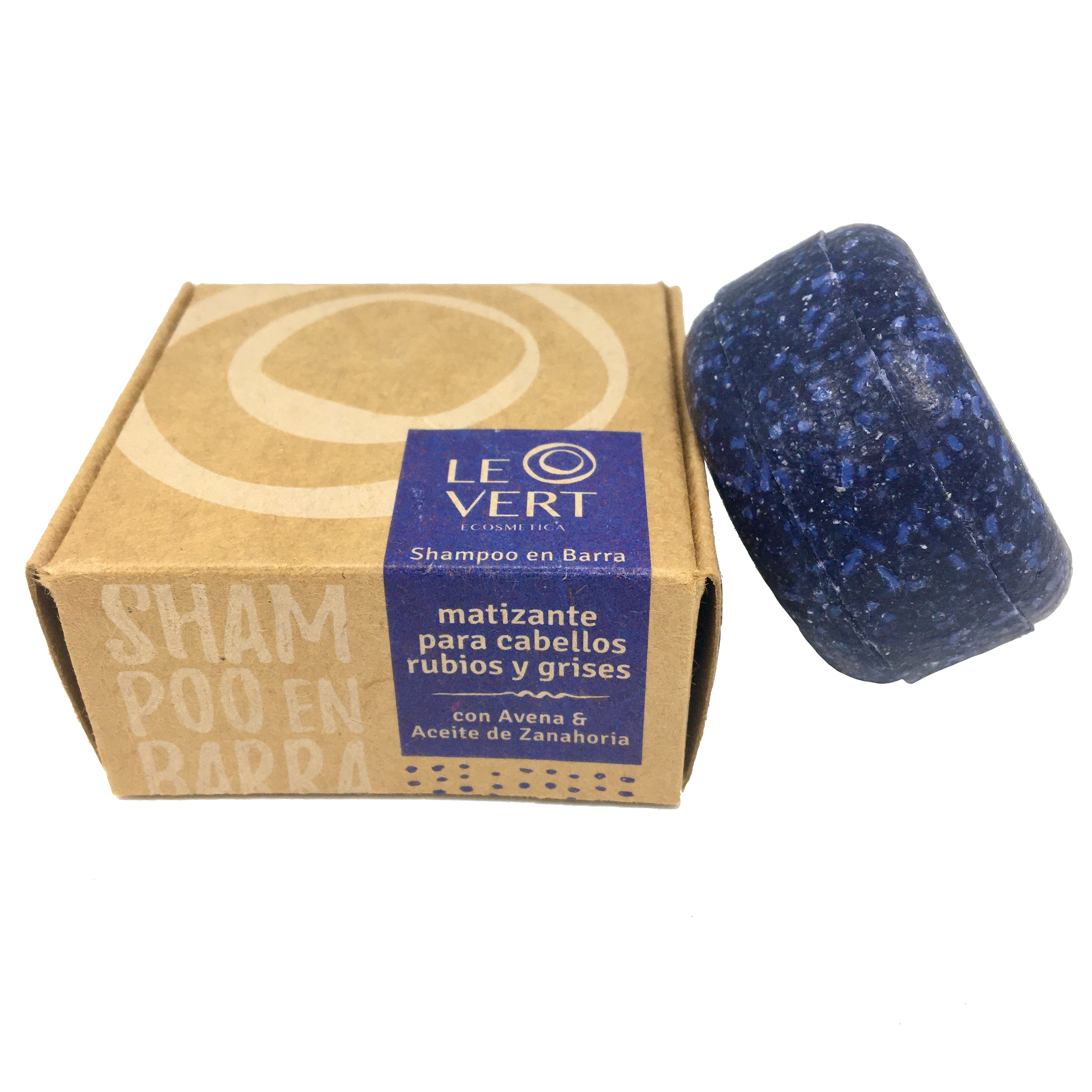 Shampoo Sólido Matizante - Cabellos Rubios o Grises - 60gr