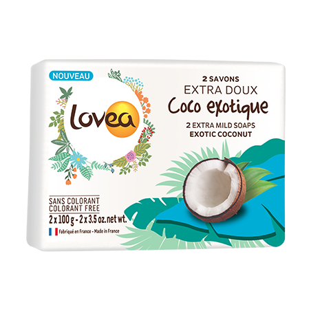 Jabón extra suave Coco Exótico - 200gr (2x 100gr)