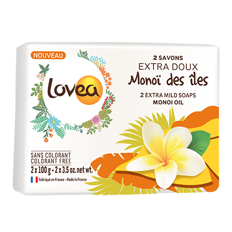 Jabón extra suave Monoi de las Islas - 200gr (2x100gr)