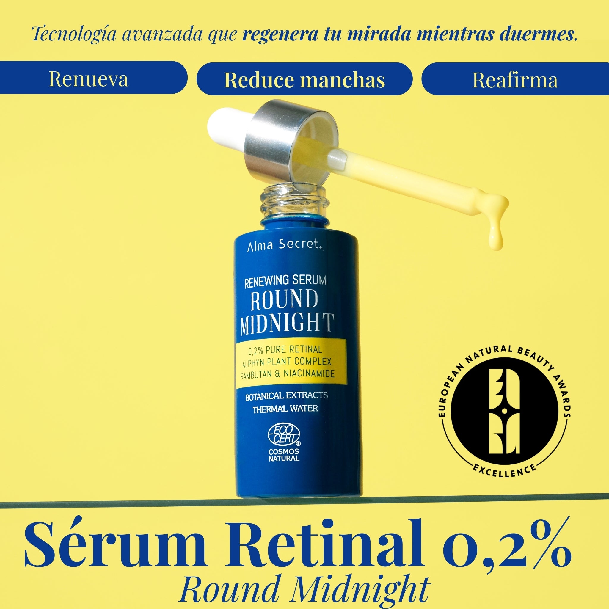 Sérum Retinal 0,2% Alta Potencia | Antiarrugas y Manchas | Alma Secret 50ml