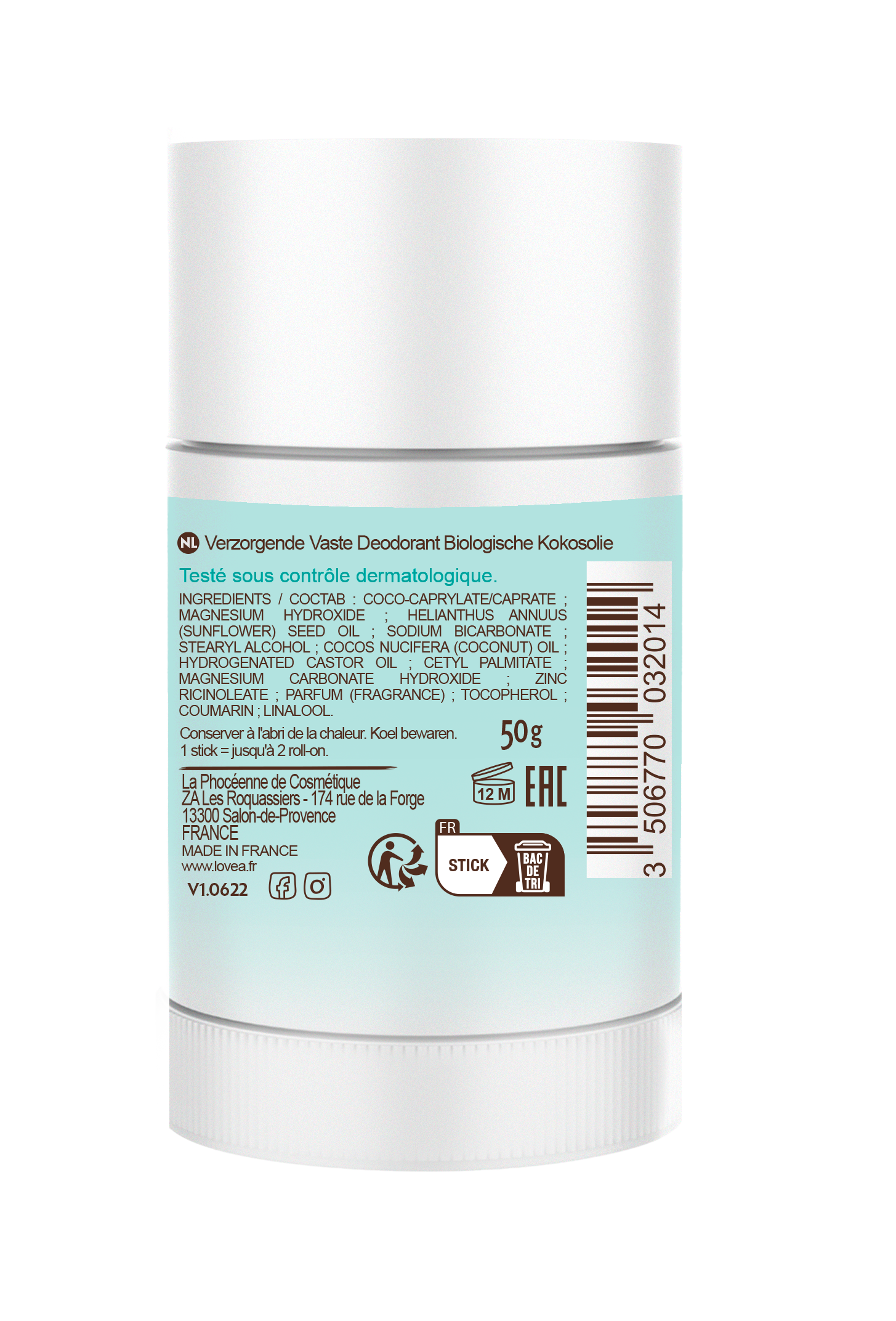 Desodorante Sólido Aceite de Coco Exótico