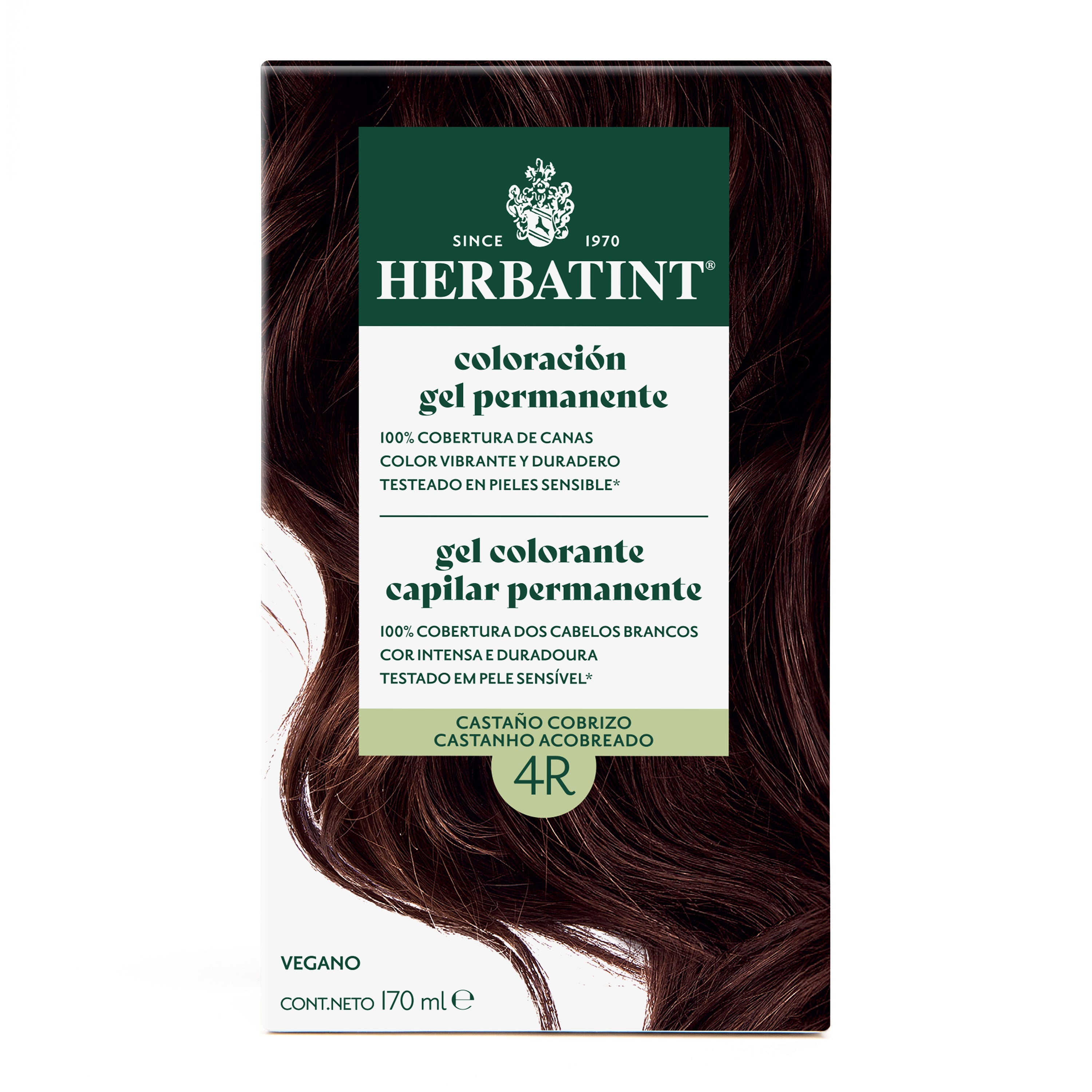 4R Castaño Cobrizo - Tintura Permanente Natural