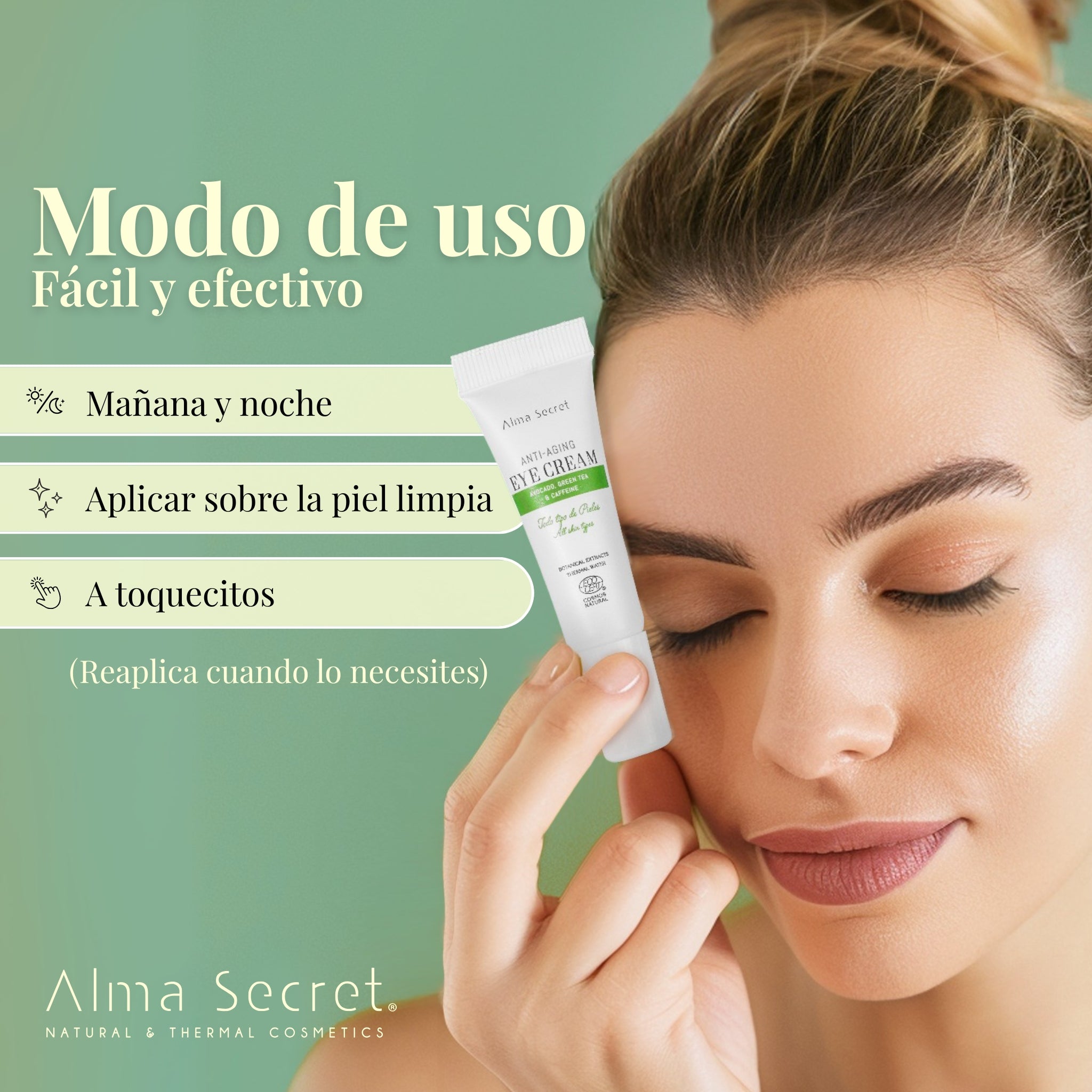 Contorno de Ojos Aguacate y Cafeína Formato Viaje 10ml | Alma Secret