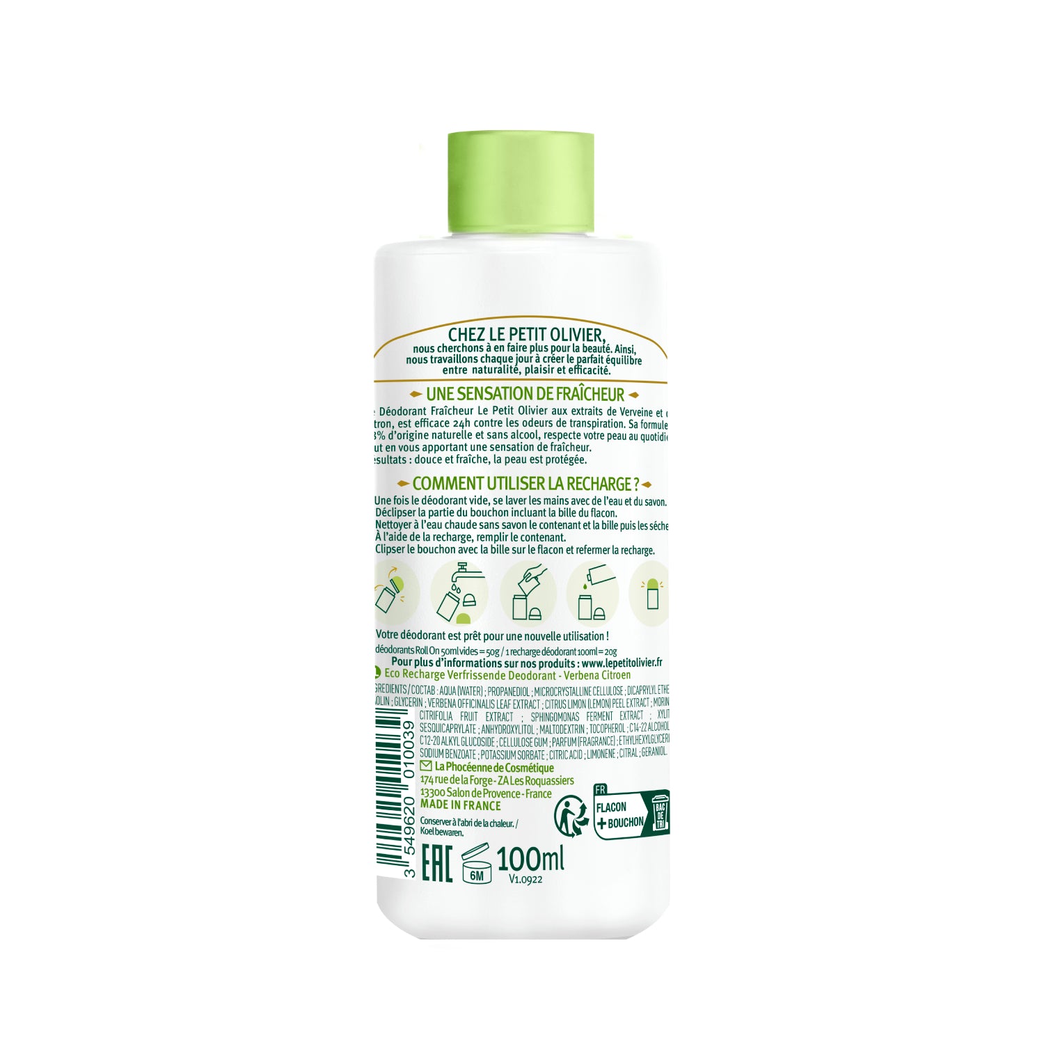Eco-Refill Desodorante Verbena Limón - 2 Recargas