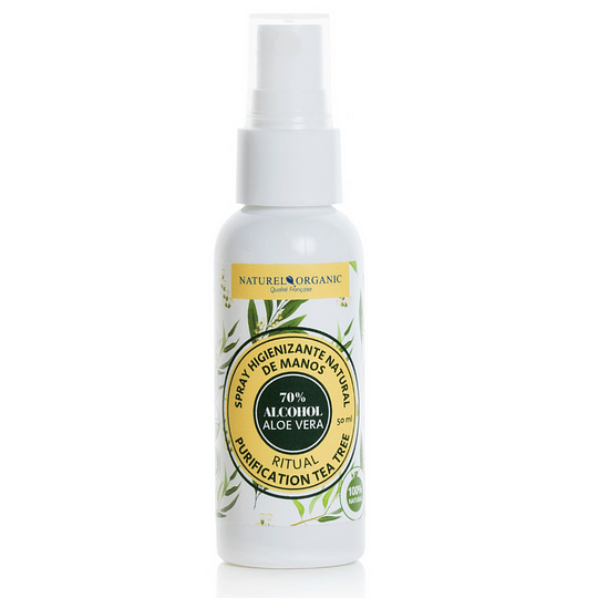 Spray Higenizante de Manos Purification Tea Tree - 70% alcohol- 50 ml