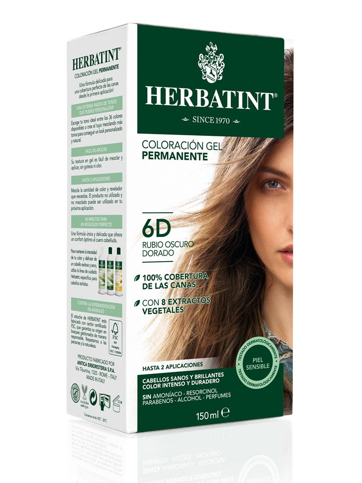 Herbatint 6D Rubio Oscuro Dorado
