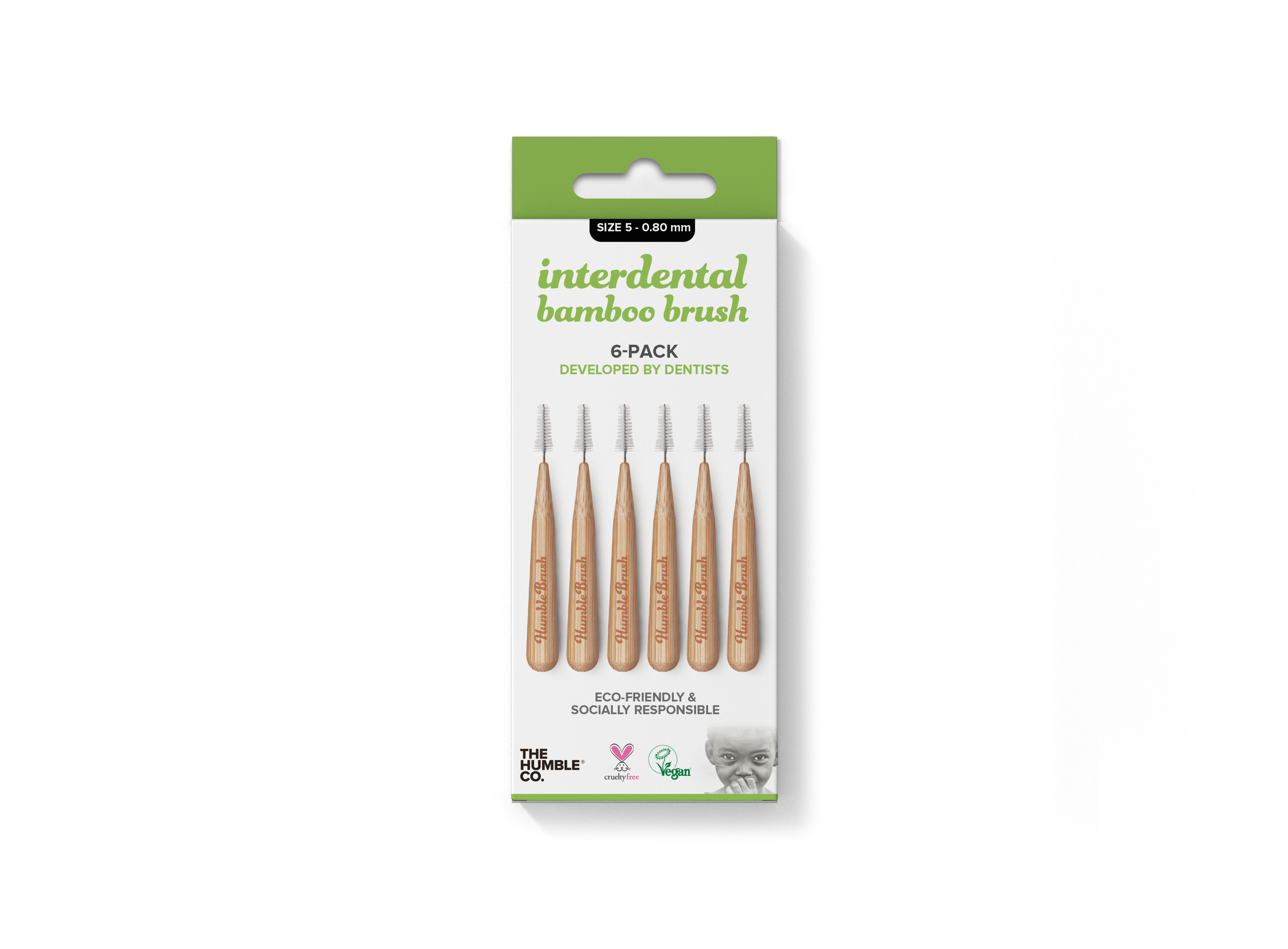 Cepillos Interdentales Bambu - Pack 6 unidades (Varios Tamaños)