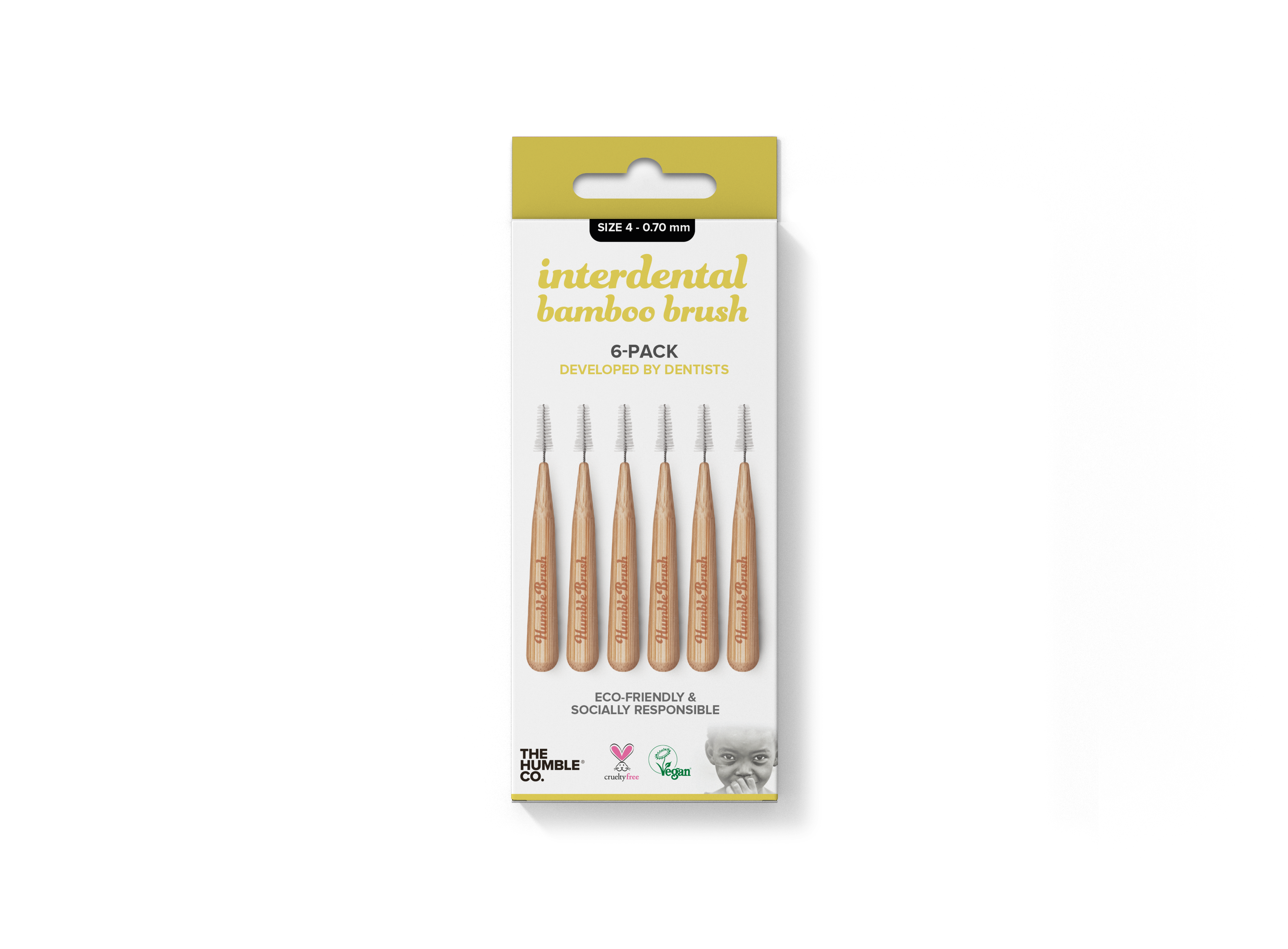 Cepillos Interdentales Bambu - Pack 6 unidades (Varios Tamaños)